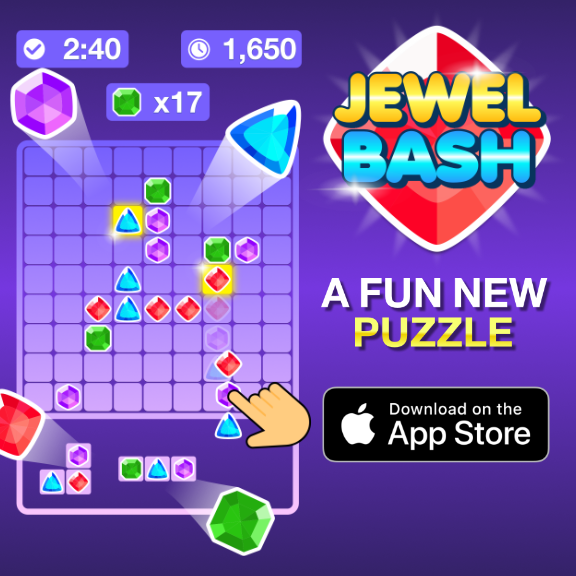 Jewel Bash App Store Graphic